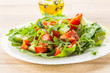 salad with fresh vegetables