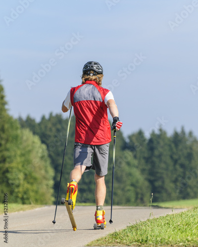 Photo: Ausdauertraining auf Skirollern Ausdauertraining auf Skirollern