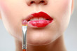 Makeup.Professional Make-up. Lipgloss. Lipstick