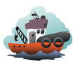 Boat vector ilustration