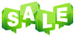 Vektor: Speechbubbles "SALE" Green Speechbubbles "SALE" Green