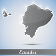 shiny icon in form of Ecuador