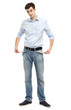 Man showing empty pockets