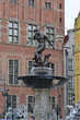 The Neptune fountain in Gdansk, Poland