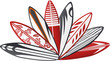 colorful surf board design 2