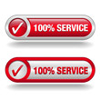 100 percent service buttons