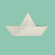 Origami paper ship