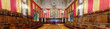 Panorama of council of One Hundred in city hall of Barcelona