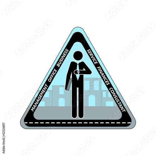 Illustration: Schild - Business/Finances Schild - Business/Finances