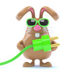Chocolate bunny uses green energy
