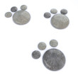 3d Stone footprints