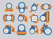 orange ribbon labels
