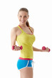 Photo: Woman with dumbbells Woman with dumbbells