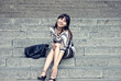 Fashion style portrait of woman
