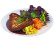 Photo: putenschnitzel in kokospanade mit salat putenschnitzel in kokospanade mit salat