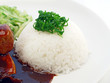 reis mit hähnchenbrust adobo
