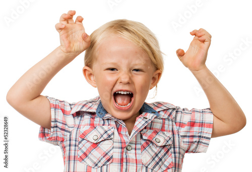Photo: Hyperactive young boy Hyperactive young boy