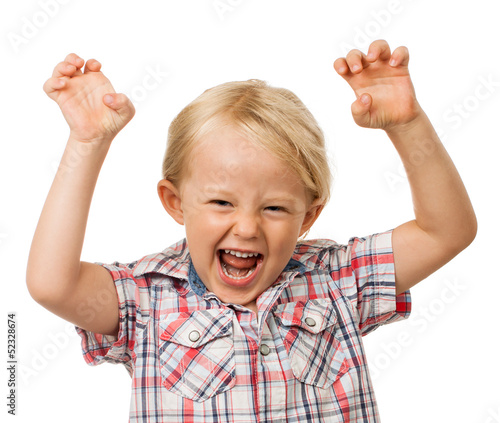 Photo: Hyperactive young cute boy Hyperactive young cute boy