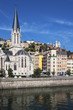 Photo: Vertical view of Lyon and Saone River Vertical view of Lyon and Saone River
