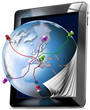 Tablet Map - Gps Navigation Concept
