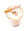 Iced blended frappe coffee isolated on white background