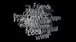 Social Network Cloud against black, Alpha