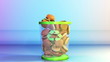 Cheeseburgers falling in a Garbage Bin, Dieting Concept, Alpha