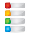 Header or banner design set