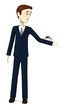 3d render of cartoon character with mosquito