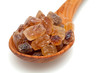 brown caramelized sugar on white background