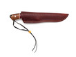 knife with leather sheath