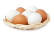 basket with eggs