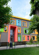 colorful facade of the school of arts