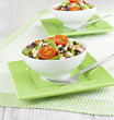 Bean salad with cherry tomatoes