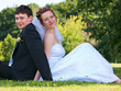 Young newlywed couple