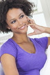 Happy Mixed Race African American Girl