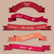 Set of Superior Quality and Satisfaction Guarantee Ribbons, Labe
