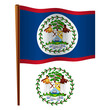 belize wavy flag