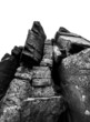 black and white rock