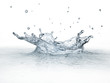 Illustration: Splash of water isolated on white background. Splash of water isolated on white background.