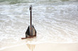 Anchor on the beach
