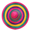A colorful mexican sombrero.