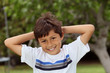 Boy in park