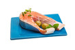 Raw Salmon steak