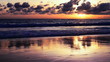 Amazing sunset scene