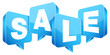 Speechbubbles "SALE" Blue