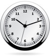 Analog wall clock - vector illustration