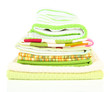 Kitchen towels isolated on white
