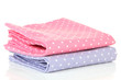 Kitchen towels isolated on white