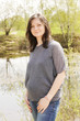 Pregnant at lake